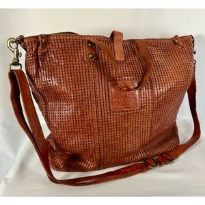 Campomaggi 100% Italian Leather Large Tote Handbag Brown